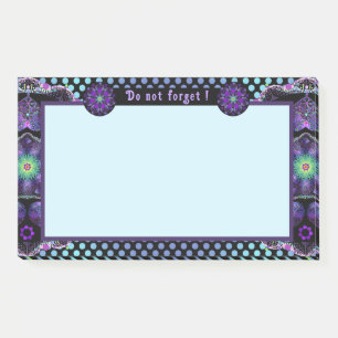 Lila Schirm und Herz .7 Post-it Klebezettel