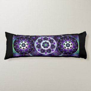 Lila Schirm und Herz .7 Seitenschläferkissen