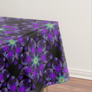 Lila Schirm und Herz .7 Tischdecke