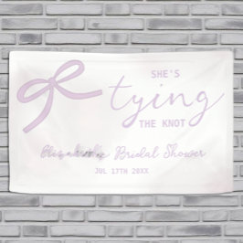 Lila Schleife Wasserfarbe Junggesellinnenabschied Banner