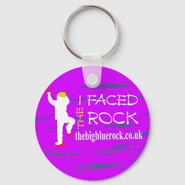 lila schlüsselanhänger (Vorderseite)