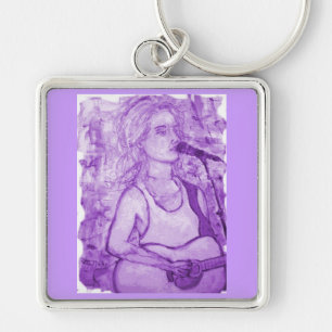 lila schlüsselanhänger