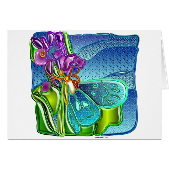 lila Schmetterling 1 (Vorderseite (Horizontal))