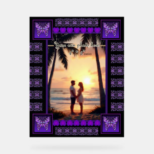 Lila Schmetterling 31 Acrylschild