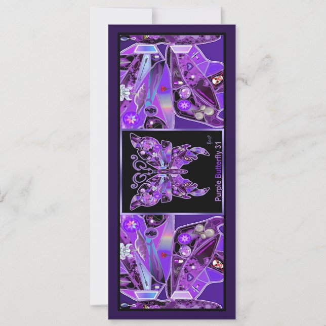 Lila Schmetterling 31 Ankündigung (Vorderseite)