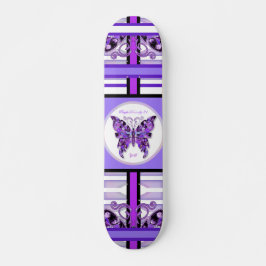 Lila Schmetterling 31 Skateboard
