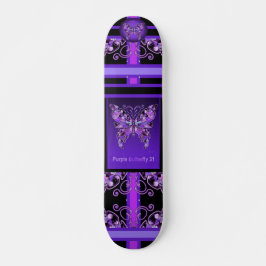 Lila Schmetterling 31 Skateboard