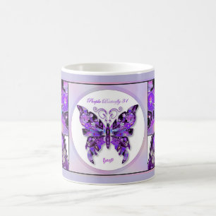 Lila Schmetterling 31 Tasse