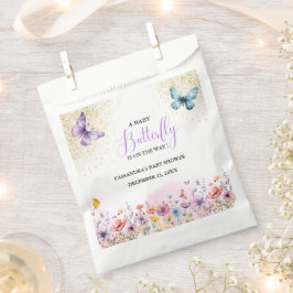 Lila Schmetterling Baby Dusche Geschenktütchen