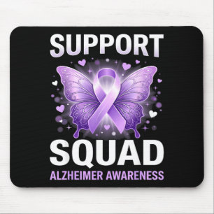 Lila-Schmetterling-Band Unterstützerteam Alzheimer Mousepad