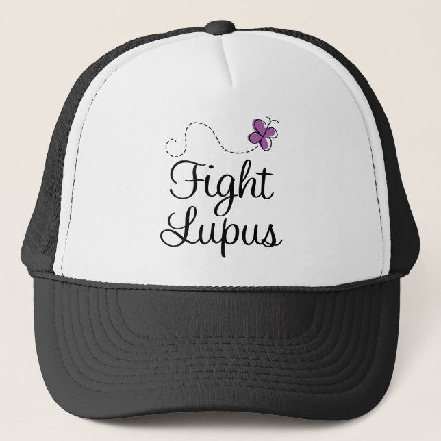 Lila Schmetterling des Lupus Truckerkappe (Vorderseite)