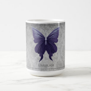 Lila Schmetterling Kaffeetasse