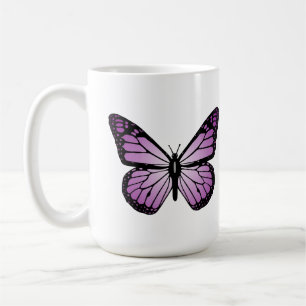Lila Schmetterling Kaffeetasse