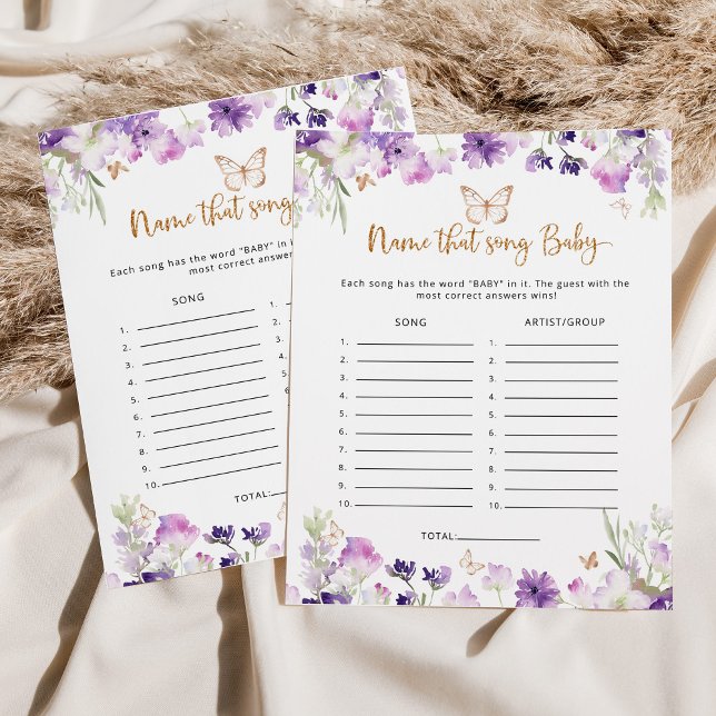 Lila Schmetterling Name, der das Baby-Spiel spielt (Von Creator hochgeladen)