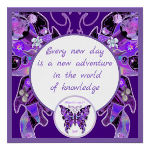 lila Schmetterling Poster