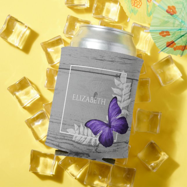 Lila Schmetterling Rustikal kann kühlen Dosenkühler (In Situ Sommer)