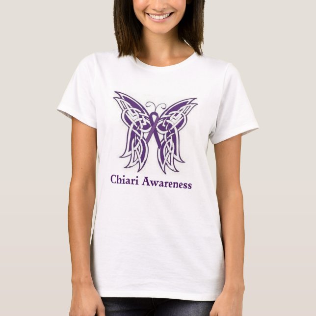 Lila Schmetterling T-Shirt (Vorderseite)