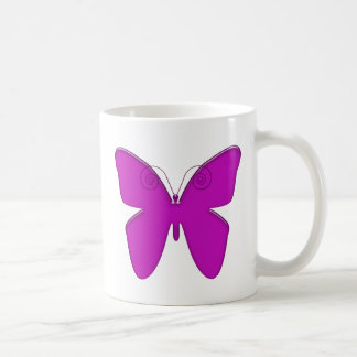 Lila Schmetterling Tasse
