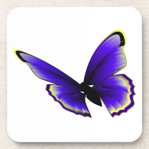 Lila Schmetterling Untersetzer