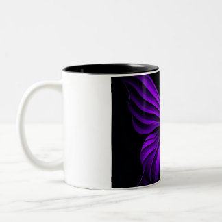 Lila Schmetterling Zwei-Tone-Tasse Zweifarbige Tasse