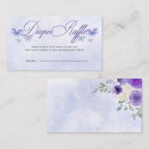 Lila Schmetterlinge Babydusche Windelwindeln