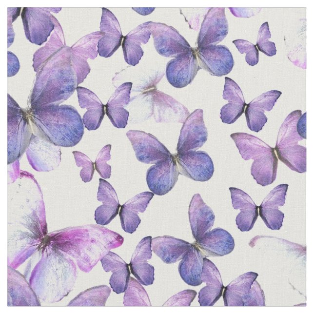 Lila Schmetterlinge, Quilts oder Boote Stoff (Nahaufnahme)