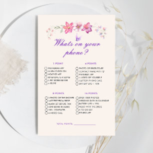 Lila Schmetterlinge, was auf Ihrem Handy Bridal Ga