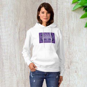 Lila Schmetterlinge Womens Hoodie