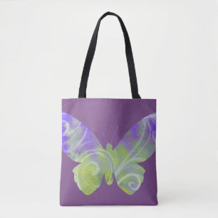 Lila Schmetterlings-Taschen-Tasche