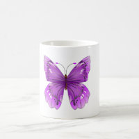 Lila Schmetterlings-Tasse