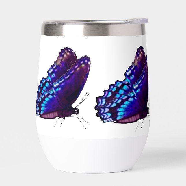 Lila Schmetterlingsglas (Links)
