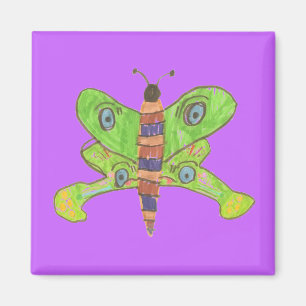 Lila Schmetterlingsmagnet Magnet
