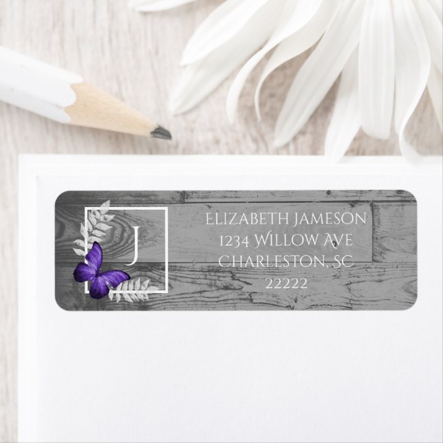 Lila Schmetterlingsmarke (Insitu)