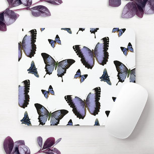 Lila Schmetterlingsmuster Mousepad