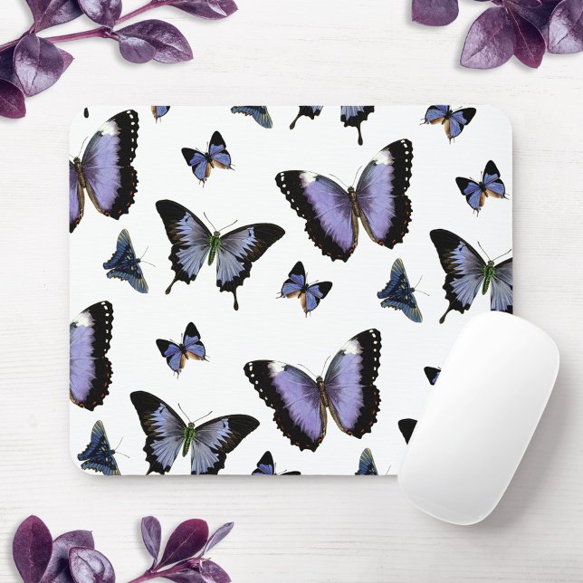 Lila Schmetterlingsmuster Mousepad (Von Creator hochgeladen)