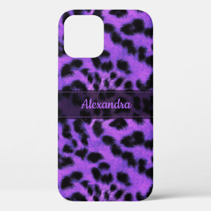 Lila Schneeballdrucker, Personalisierter Name Case-Mate iPhone Hülle