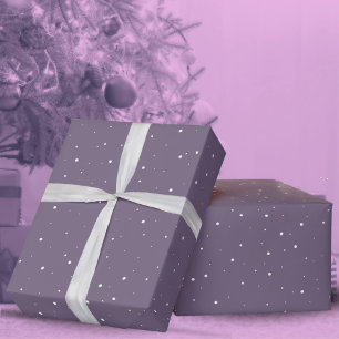 Lila Schneeblume Schnee Winter Weihnachten Ferien Geschenkpapier