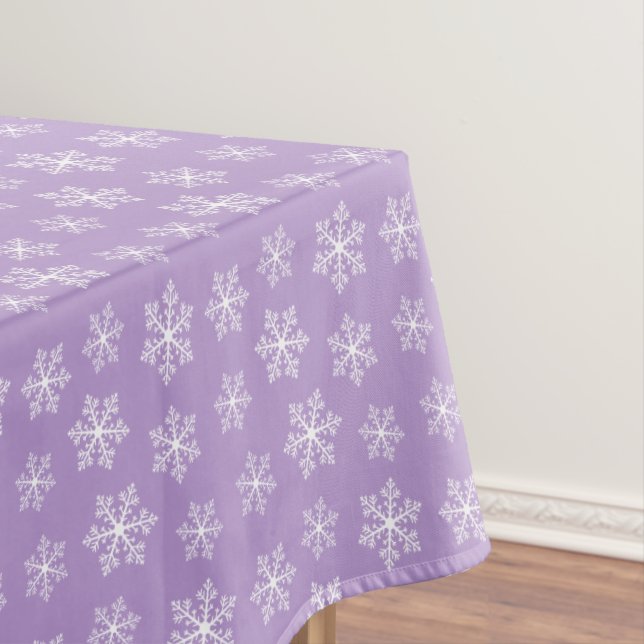 Lila Schneeflocke Tischdecke (Beispiel)