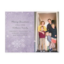 Lila Schneeflocken Wirbel Foto