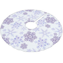 Lila Schneeflockenmuster