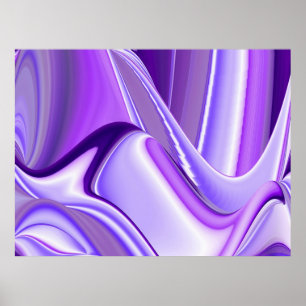 Lila Schneeträume, Abstrakte Fantasy Rainbow Art Poster