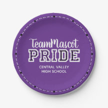 Lila School Pride Mascot Name Paper Teller