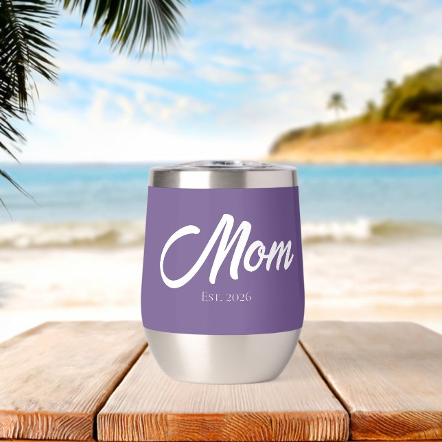 Lila Schrift Mama gegründet (Strand (gedreht))