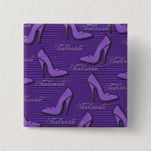 Lila Schuhknopf Button