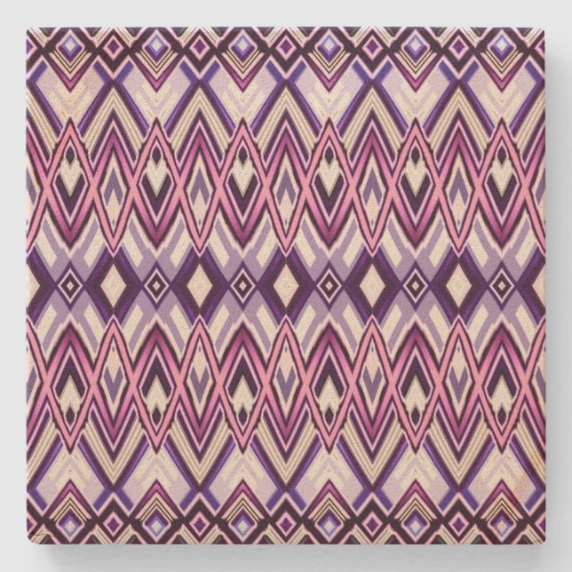 Lila Schwarz im Südweststil Steinuntersetzer (Vorderseite)