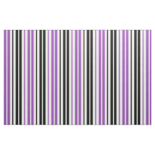 Lila Schwarz Weiß Streifen Muster Design  Stoff
