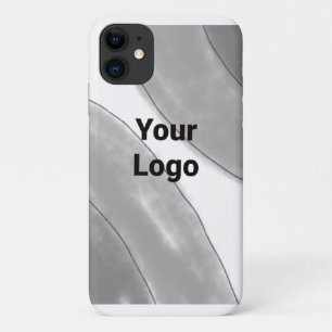 lila  schwarze Blätter in einfachem Blau Case-Mate iPhone Hülle