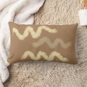 lila schwarze Blätter in einfachem Blau Lendenkissen