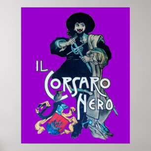 LILA SCHWARZE CORSAIR POSTER