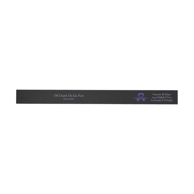 Lila-schwarze gothische Hochzeit (Person)